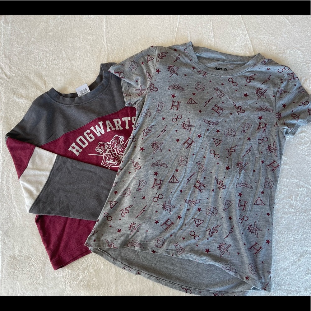 Set of two juniors size M Harry Potter tops